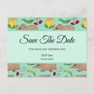 Honey Possum Announcement Postcard