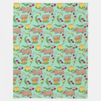 Honey Possum Fleece Blanket