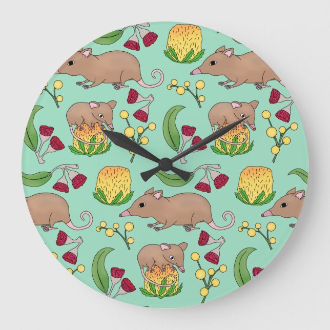 Honey Possum Large Clock (Front)