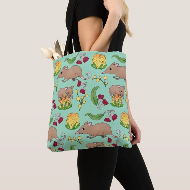 Honey Possum Tote Bag (Close Up)