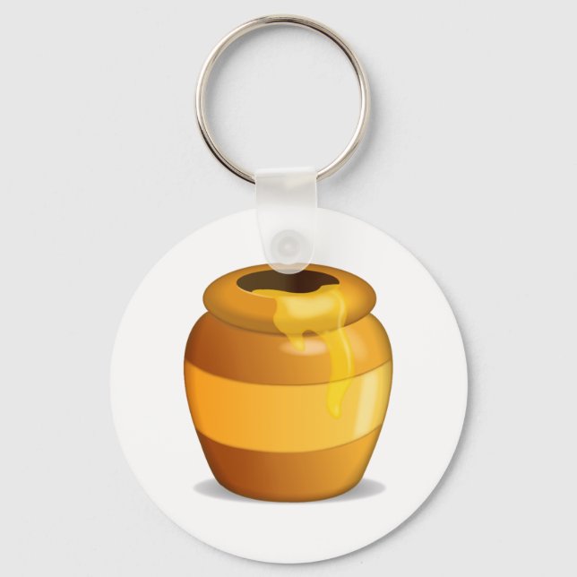 Honey Pot - Emoji Keychain (Front)