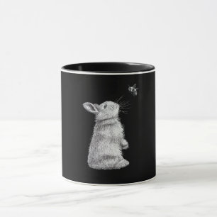 Honey Rabbit & Bumble Bee   Bunny Lover Gift Mug