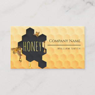 Honey Seller Business Card: beekeeper Card