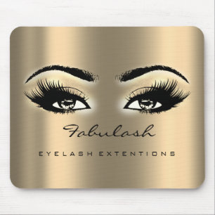 Honey Sepia Gold Makeup Artist Beauty Lashes Mouse Pad