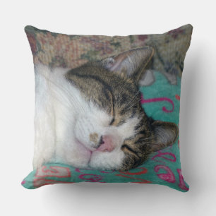 Honey Sleeping Throw Pillow