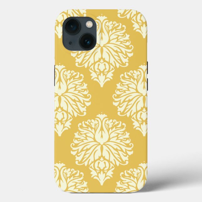 Honey Southern Cottage Damask Case-Mate iPhone Case (Back)