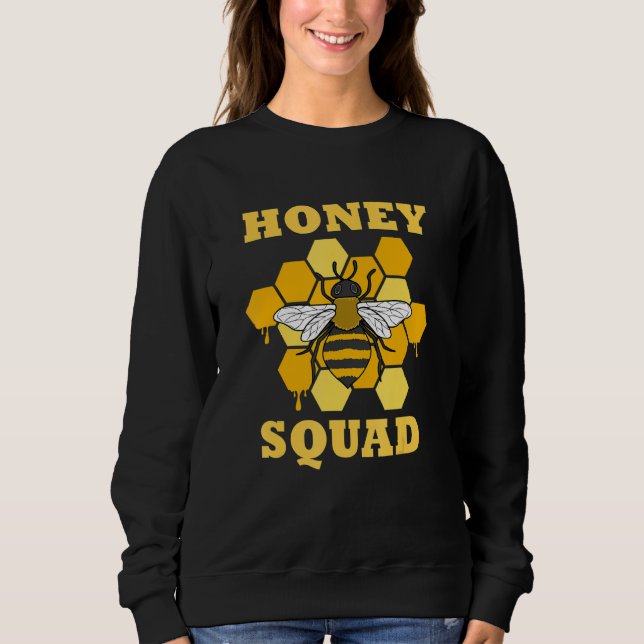Honey Squad Bees Wildlife Natural Candy Sweatshirt (Front)