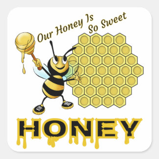Honey Square Sticker