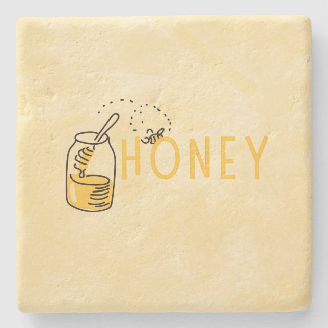 Honey Stone Coaster (Front)