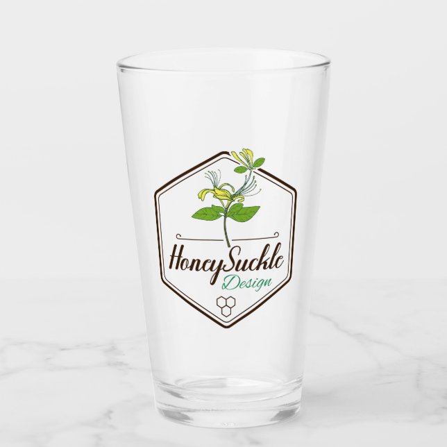 Honey Suckle Design Collection Glass (Front)