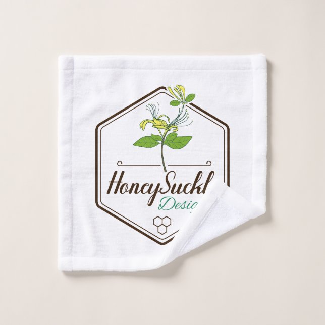 Honey Suckle Design Towel (Wash Cloth)