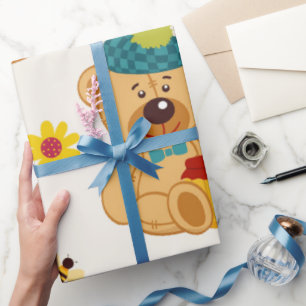 Honey Teddy Bears Wrapping Paper