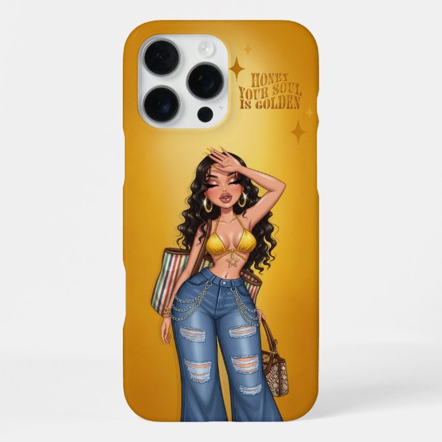 Honey Your Soul is Golden Phone Case (Back)