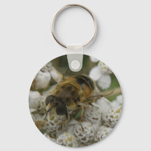 Honeybee and Flowers Keychain