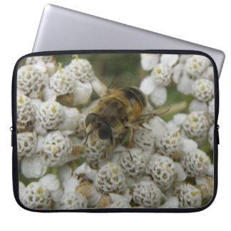 Honeybee and Flowers Laptop Sleeve