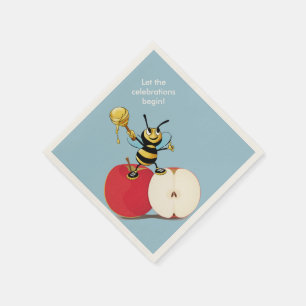 Honeybee Apple Rosh HaShana Napkin