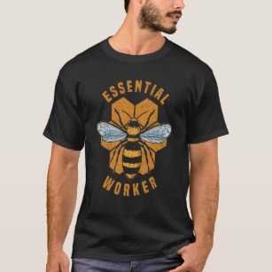 Honeybee Beekeeper Essential Worker Honeybee Beeke T-Shirt