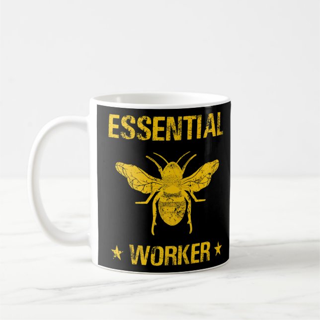 Honeybee Beekeeping Bee Beekeeper Honeybee Essenti Coffee Mug (Left)