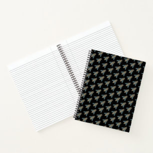 Honeybee (black) - Spiral Notebook