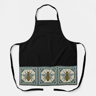 Honeybee Blue Boarder Quilt Apron