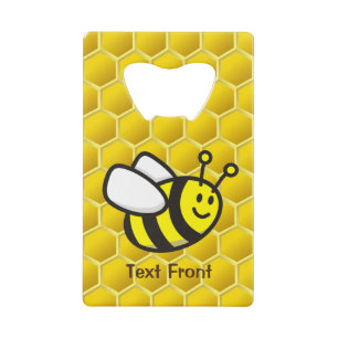 Honeybee Cartoon Credit Card Bottle Opener