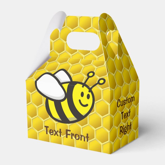 Honeybee Cartoon Favor Box (Front Side)