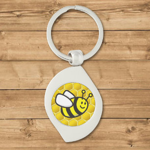 Honeybee Cartoon Keychain