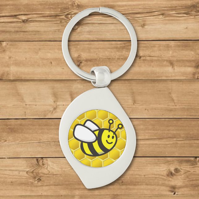 Honeybee Cartoon Keychain (Creator Uploaded)