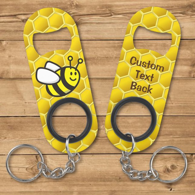 Honeybee Cartoon Keychain Bottle Opener (Creator Uploaded)