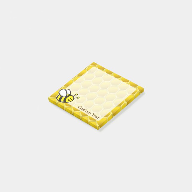 Honeybee Cartoon Post-it Notes (Angled)