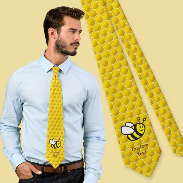 Honeybee Cartoon Tie (Creator Uploaded)
