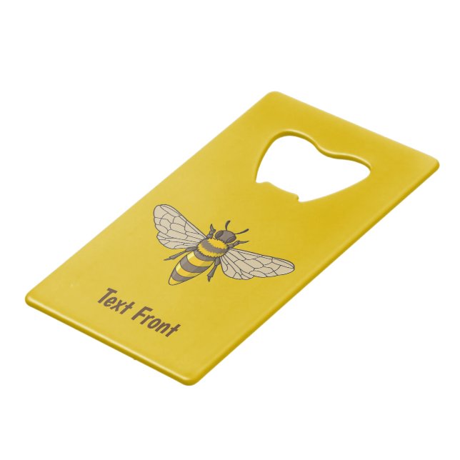 Honeybee Credit Card Bottle Opener (Front Angled)