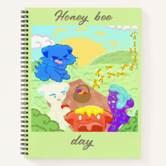 Honeybee Day with the Family Cats Notebook