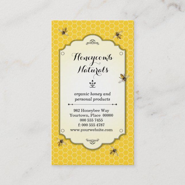 Honeybee Handmade Business Card (Front)