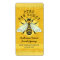 Honeybee Honey Jar Apiary Labels | Honeycomb Bee