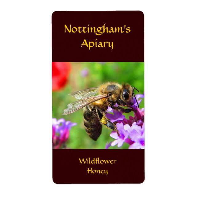 Honeybee Honey Label (Front)