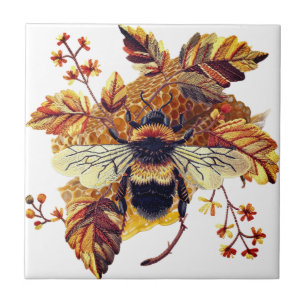 HoneyBee HoneyComb Autumn White Tile