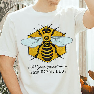 Honeybee Honeycomb Bee Farm Apiary Personalized T-Shirt