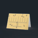 Honeybee menorah holiday card<br><div class="desc">Honeybees creating a menorah for Chanukah</div>