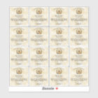 Honeybee on Parchement Lip Balm Tube Label