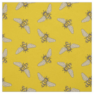 Honeybee Pattern Fabric