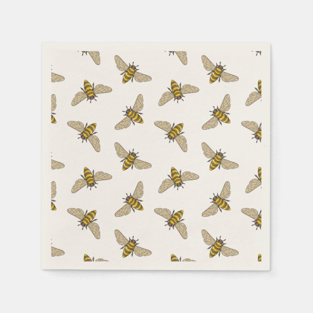 Honeybee Pattern Napkin (Front)