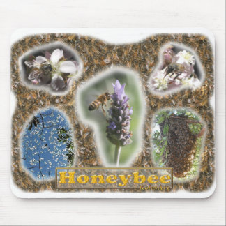 Honeybee Photo Collage Mouse Pad