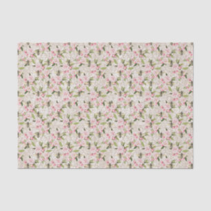 Honeybee Pink Floral Tissue Paper