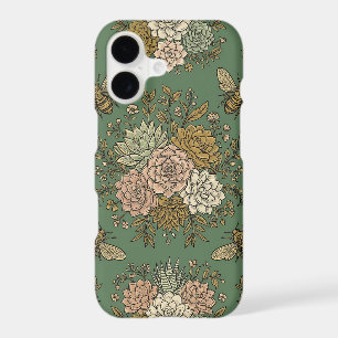 Honeybee Succulent iPhone 17 Case