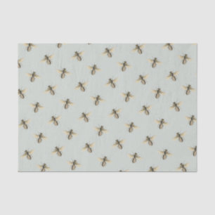 Honeybee Swarm Pale Green Nature Lover Beekeeper   Tissue Paper