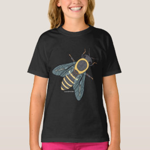 Honeybee (vivid) - Girl's Basic T-Shirt