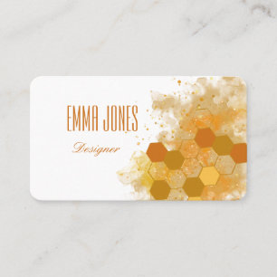 Honeycomb Alcohol Ink Business Card