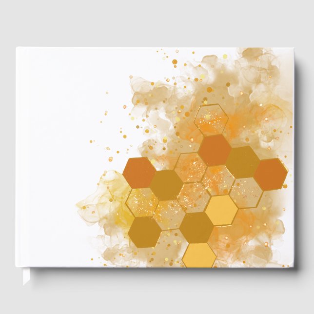Honeycomb Alcohol Ink  Guest Book (Front)