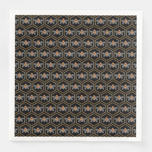 Honeycomb And Bees Napkin